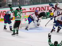 Mikko Rantanen carries Stars into second round, when they could get back Heiskanen and Robertson