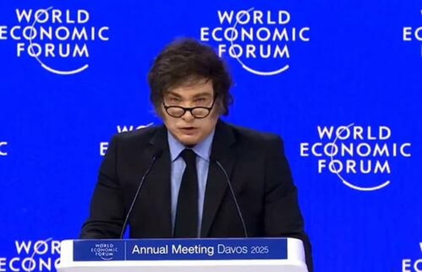 milei gives blistering wef speech slams dei says woke ideology cancer and calls for limited government