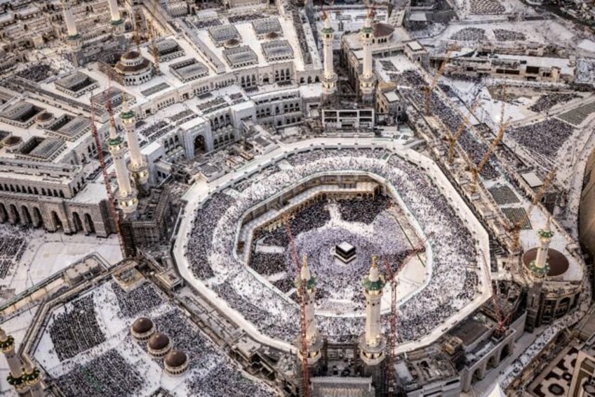 Muslim worshippers are gathering at the Kaaba, Islam's holiest shrine, at the Grand Mosque