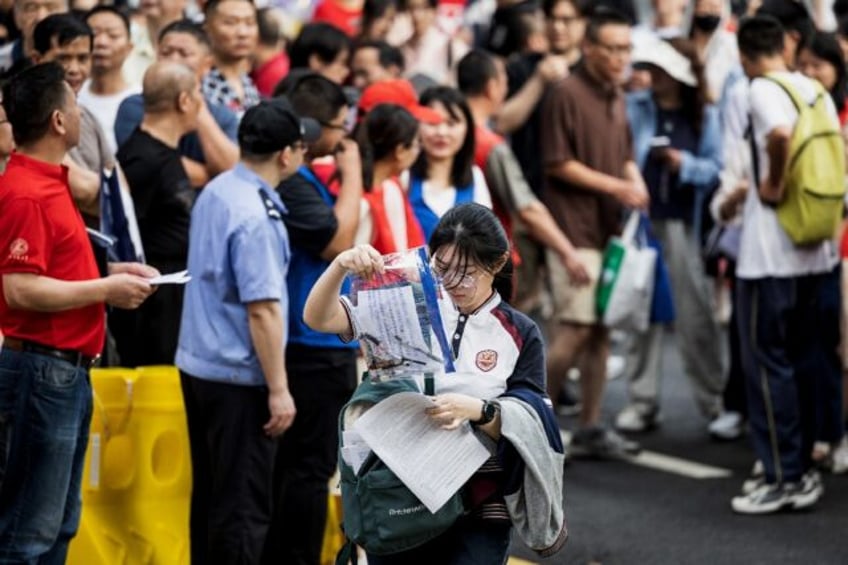 The number of students in China taking this year's multi-subject 'gaokao' tests is set to