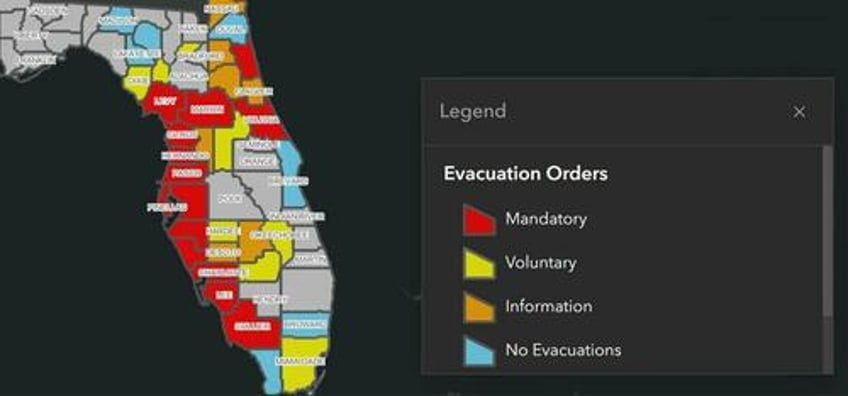 milton barrels towards tampa area as a cat 5 hurricane 