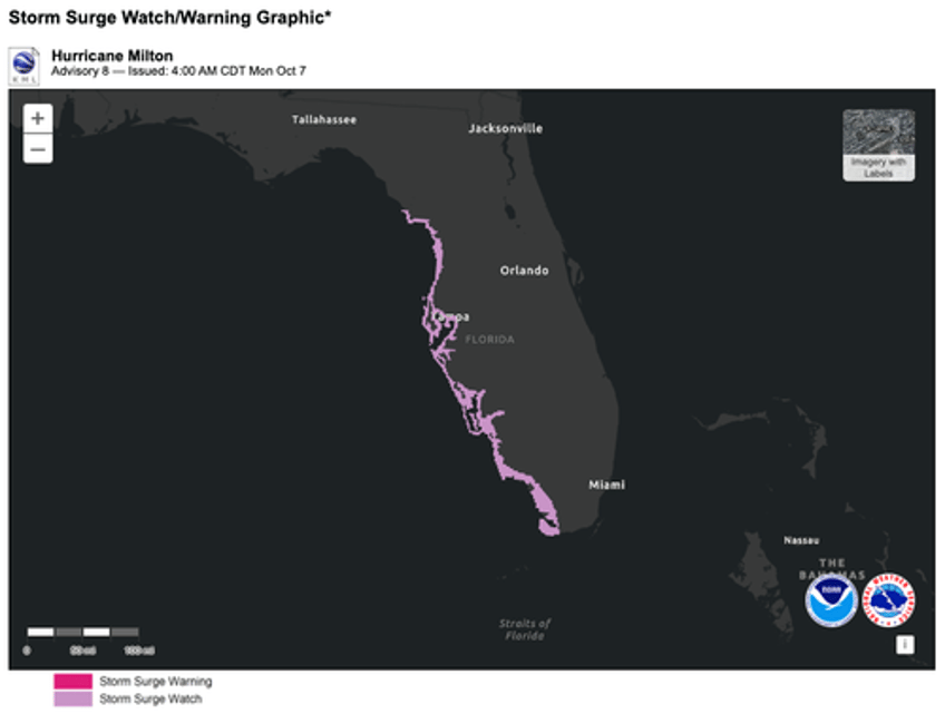 milton explosively intensifies into major hurricane forcing florida to declare largest evacuations in years