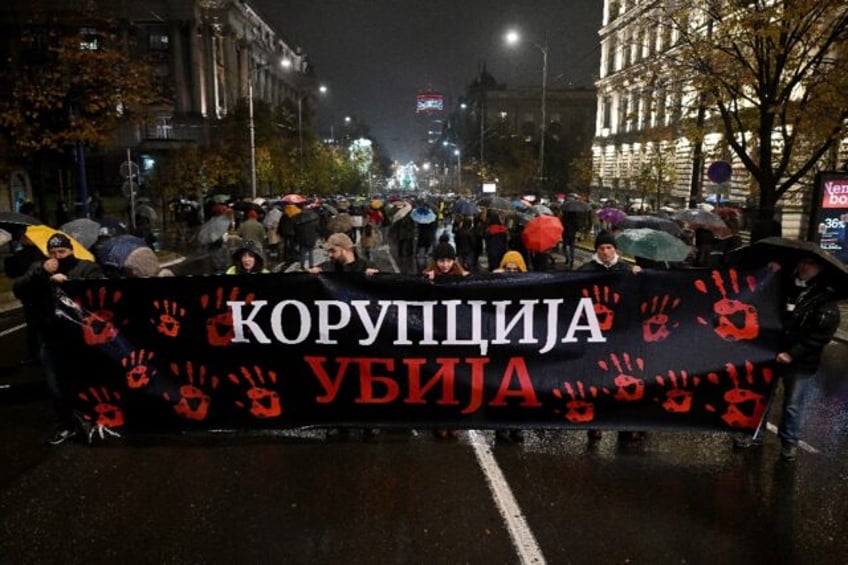 Many protesters blame Serbia's government for the tragedy