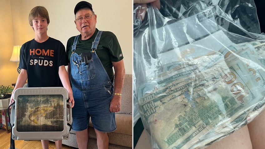 minnesota boy reels in wallet filled with 2000 cash while fishing and returns it to iowa farmer