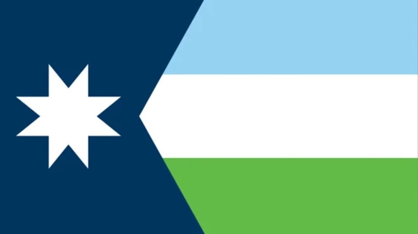 tricolor flag with navy minnesota