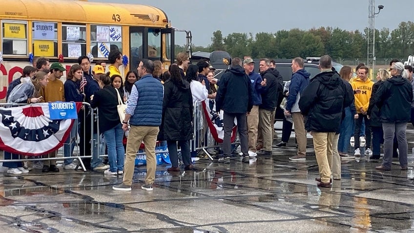 Walz at Michigan game