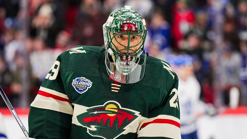 minnesota wild goalie barred from wearing native american heritage night mask during warmups