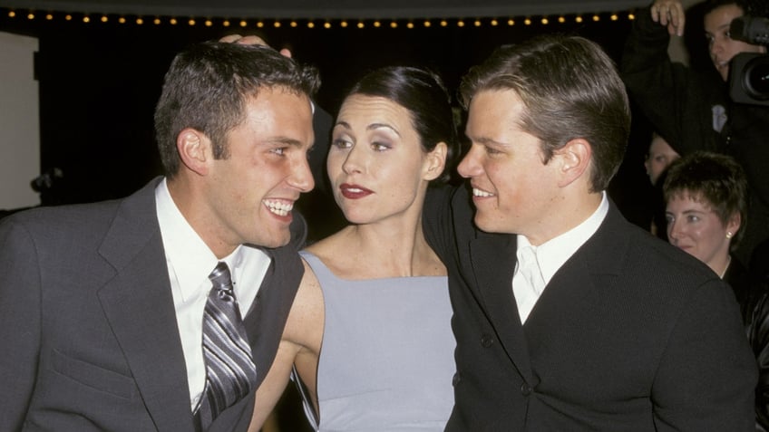 Matt Damon, Minnie Driver and Ben Affleck on the red carpet