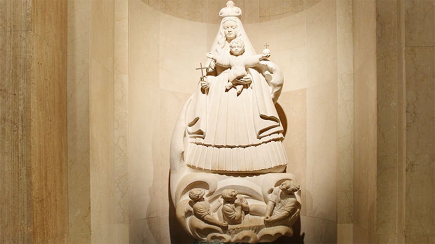 marble statue of Our Lady of Charity