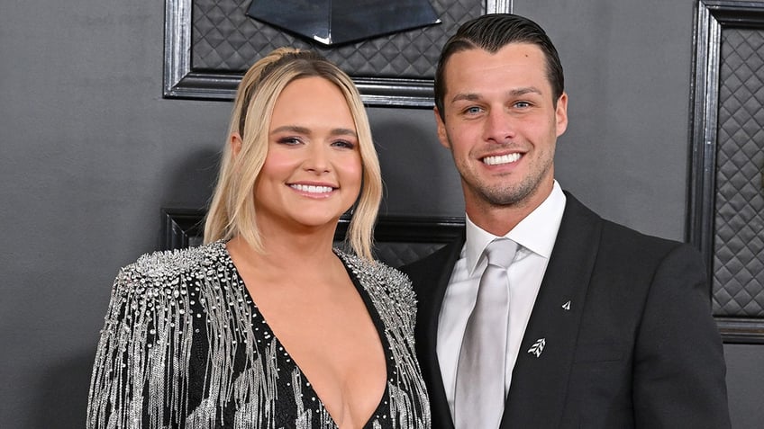 Miranda Lambert posing with Brendan McLoughlin