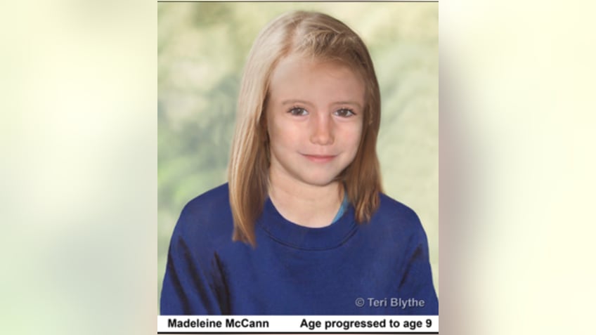 An age progression photo of Madeleine McCann