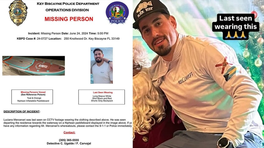 Missing Paddleboarder Luciano Mercenari