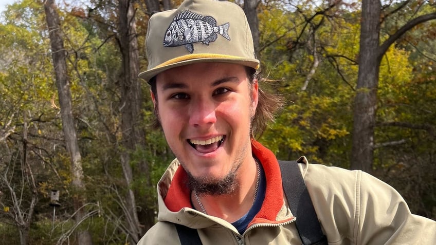 Caleb Harris wearing a baseball cap