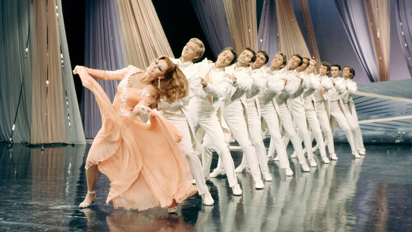 Mitzi Gaynor during a stage performance