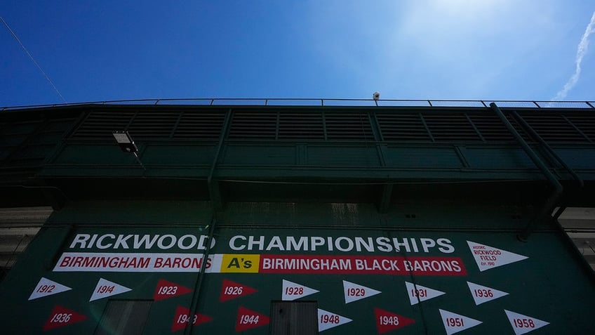 Flags at Rickwood Field