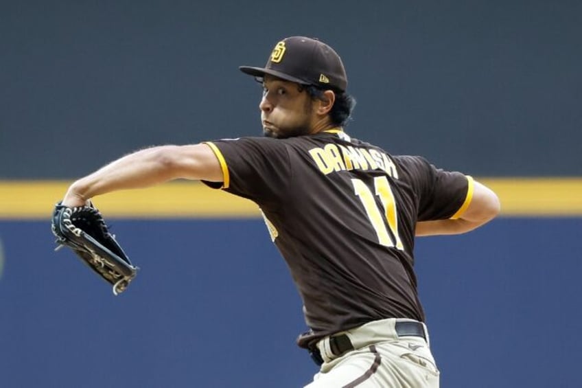 Japanese pitcher Yu Darvish of the San Diego Padres hopes to be ready in time to start in