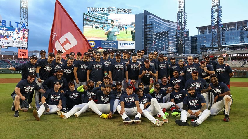 Atlanta Braves celebrate postseason berth