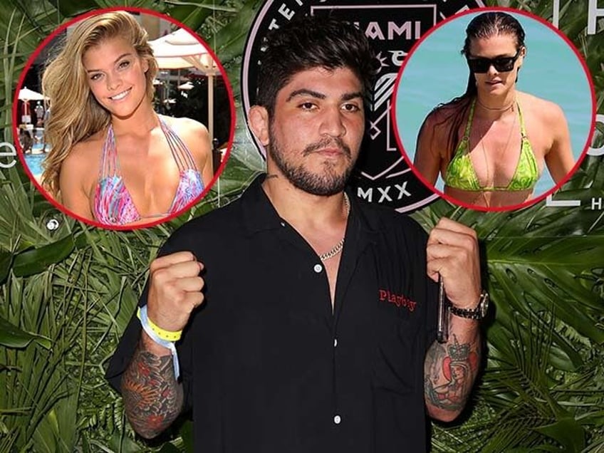 mma fighter dillon danis trolls opponent logan paul with nsfw photos of fiancee nina agdal