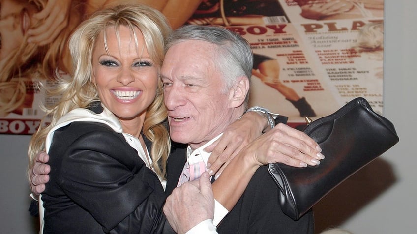 Pamela Anderson and Hugh Hefner