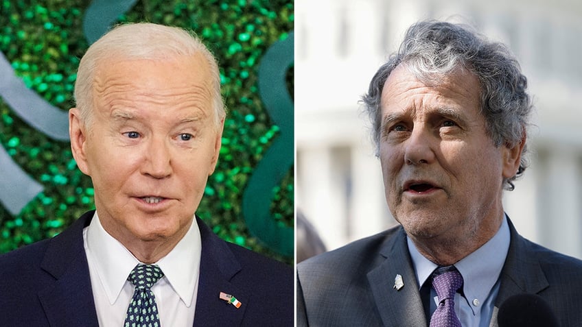 moderate senator in battleground state voted with biden almost 100 of the time cant run from his record