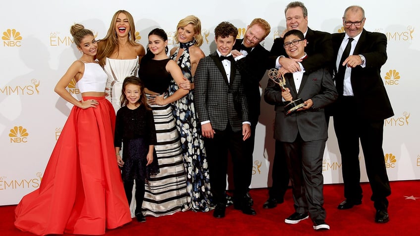 The cast of "Modern Family" at the Emmy Awards.