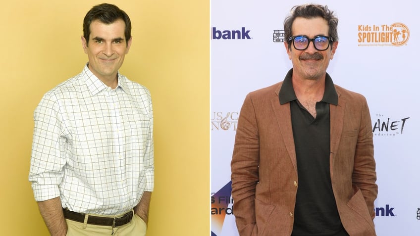 Ty Burrell then and now split