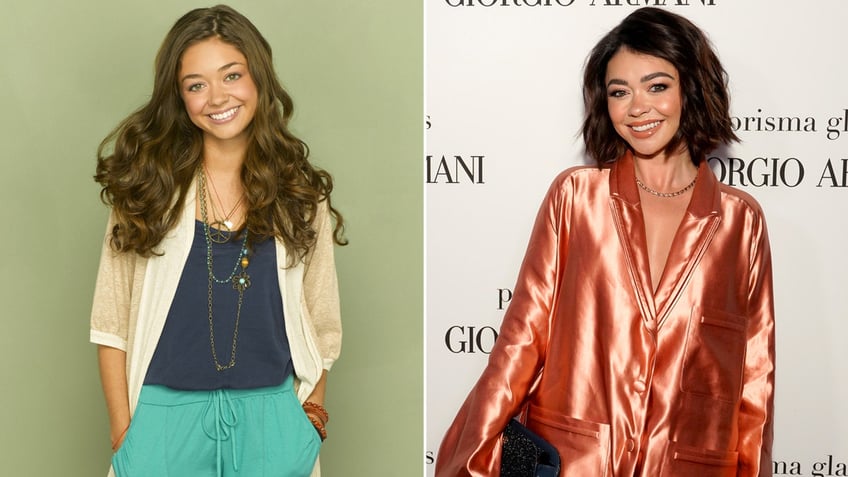 Sarah Hyland then and now split