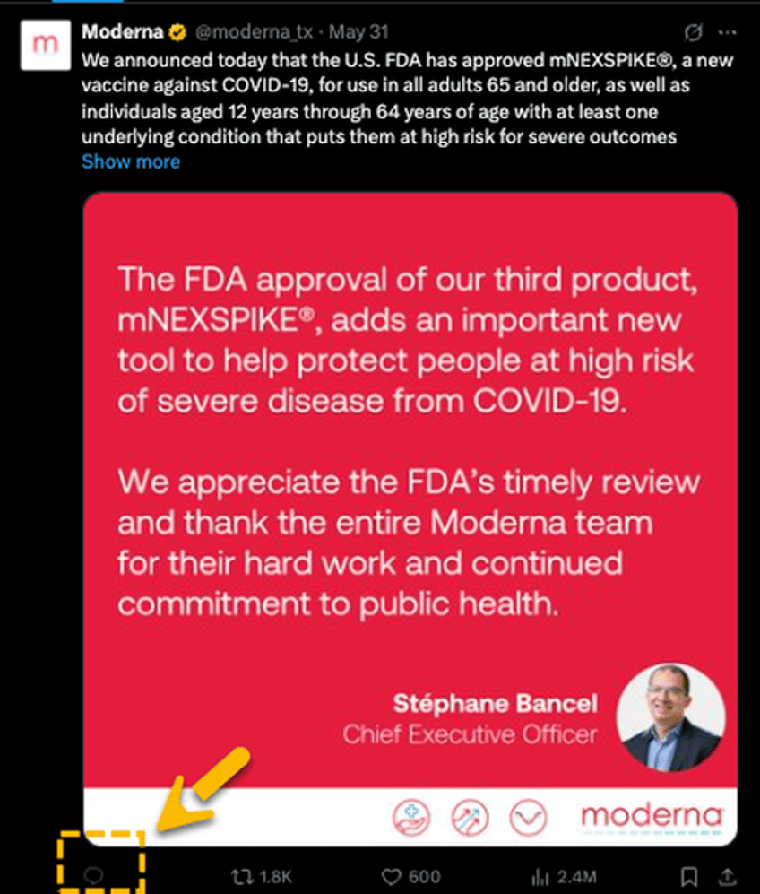 moderna disables comments on x post announcing new covid shot amid backlash