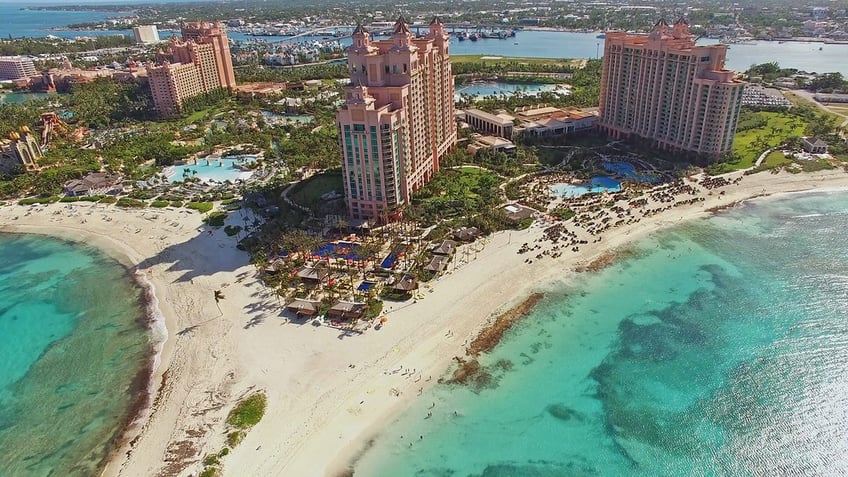 arial view of Bahamas