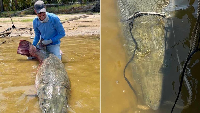 monster 283 pound alligator gar caught in texas could set two fishing records