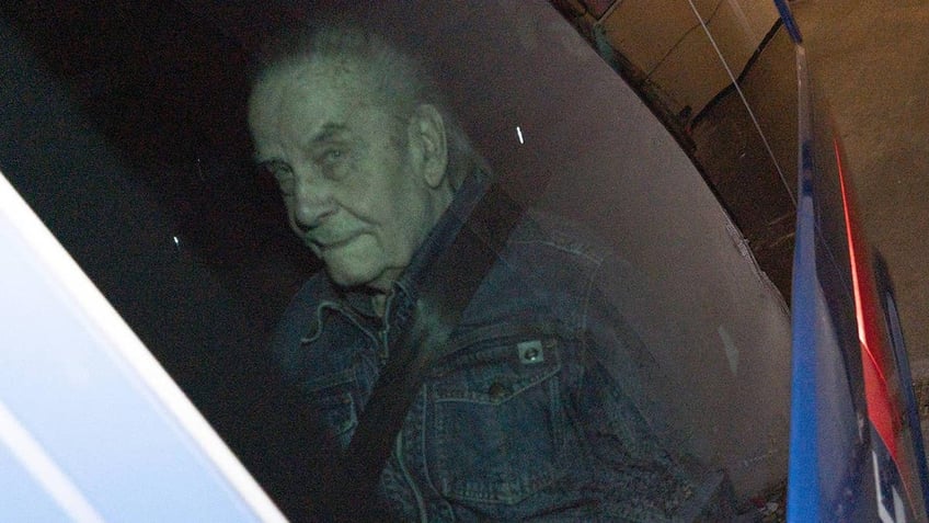 Incest monster Josef Fritzl in a van