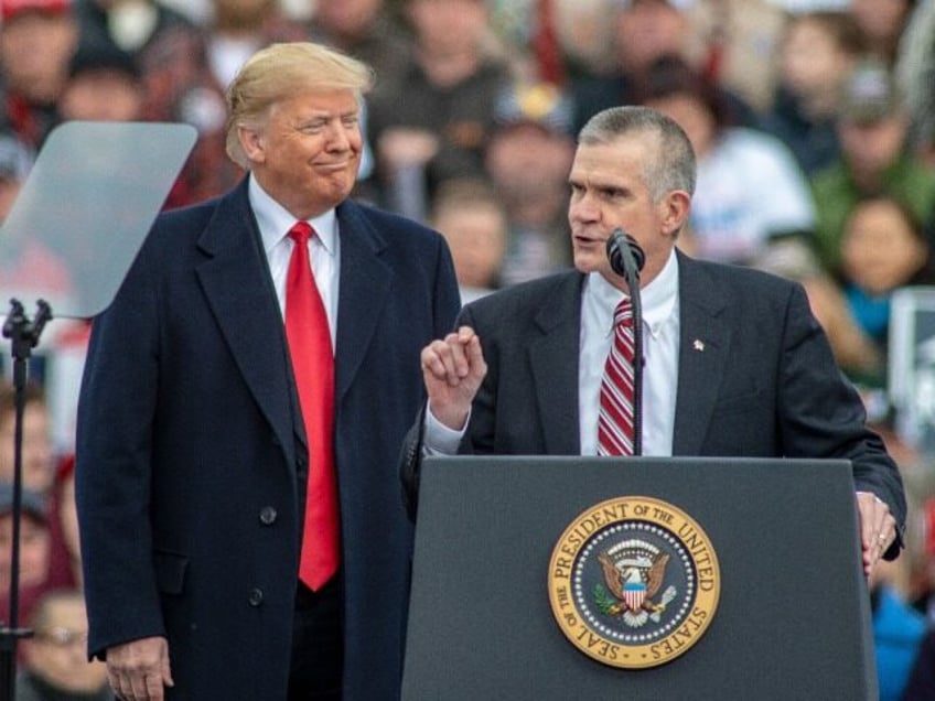 Donald Trump Holds MAGA Rally In Montana With Sen. Candidate Matt Rosendale