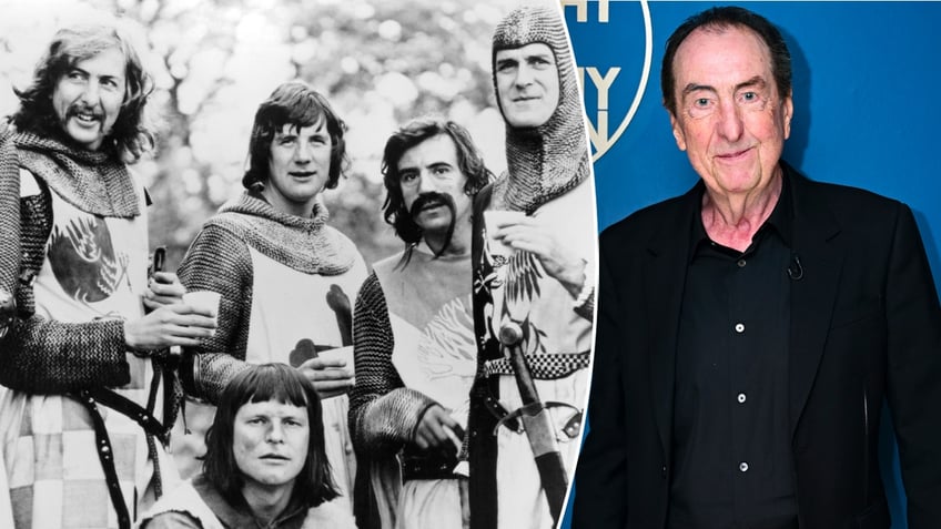 Eric Idle in Monty Python and now split