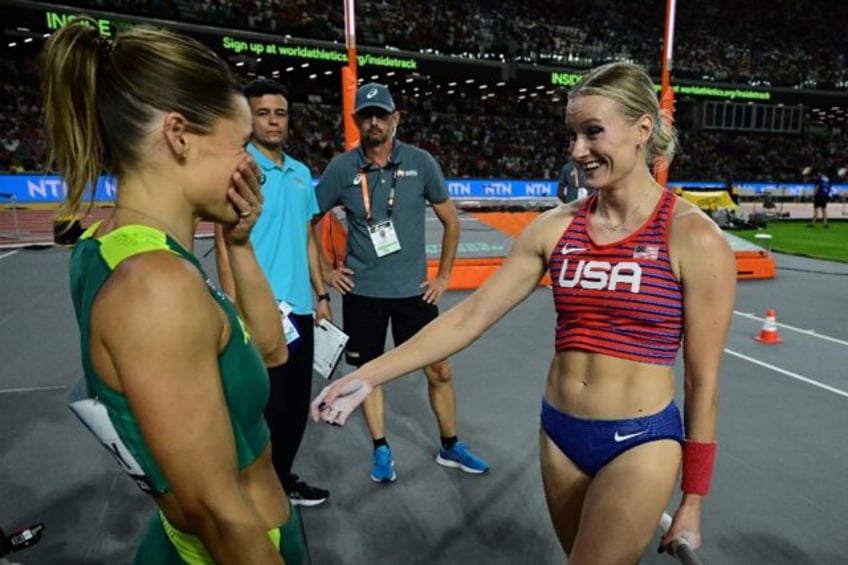 moon and kennedy share pole vault gold at world championships