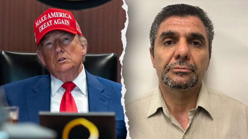 Trump and Iranian national mugshot