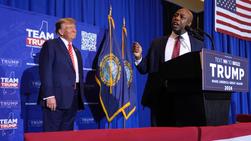 Tim Scott at Trump rally