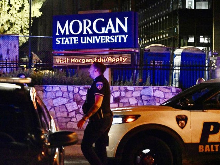 morgan state shooting one alleged gunman arrested second on loose