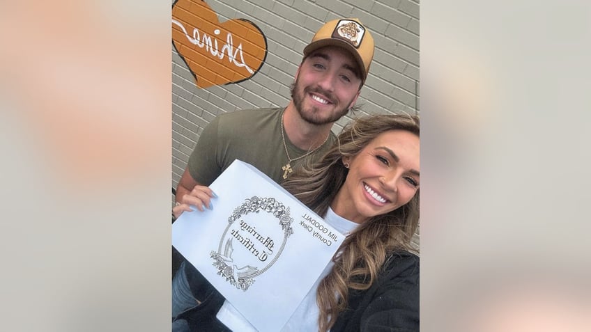 KT Smith marries Luke Scornavacco and shows off marriage certificate