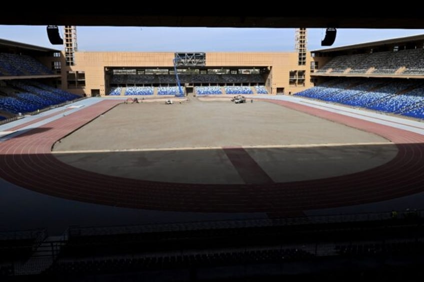 Work is being carried out to improve the stadium in Marrakesh as Morocco prepares for the