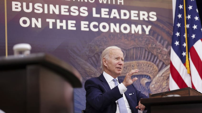 President Biden speaking at White House