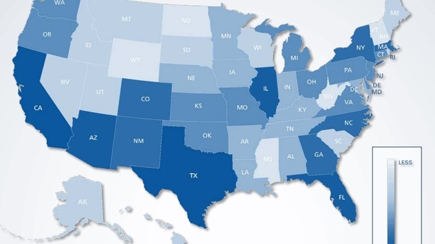 Map showing Mexico's "most powerful and ruthless" cartel operates in all 50 states.