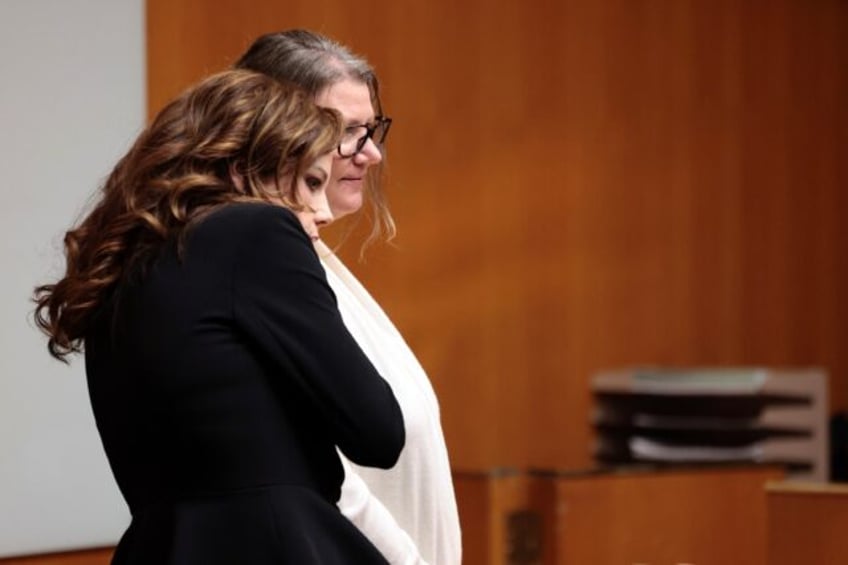 Jennifer Crumbley (R), the Michigan mother of Oxford School shooter Ethan Crumbley, was found guilty of four counts of involuntary manslaughter