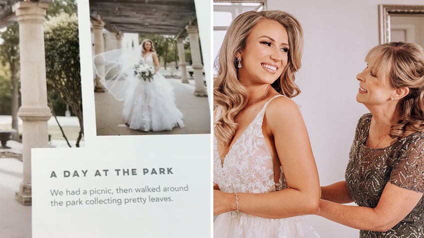 mother of the bride forgets to change photo captions in daughters wedding album leaving family in hysterics