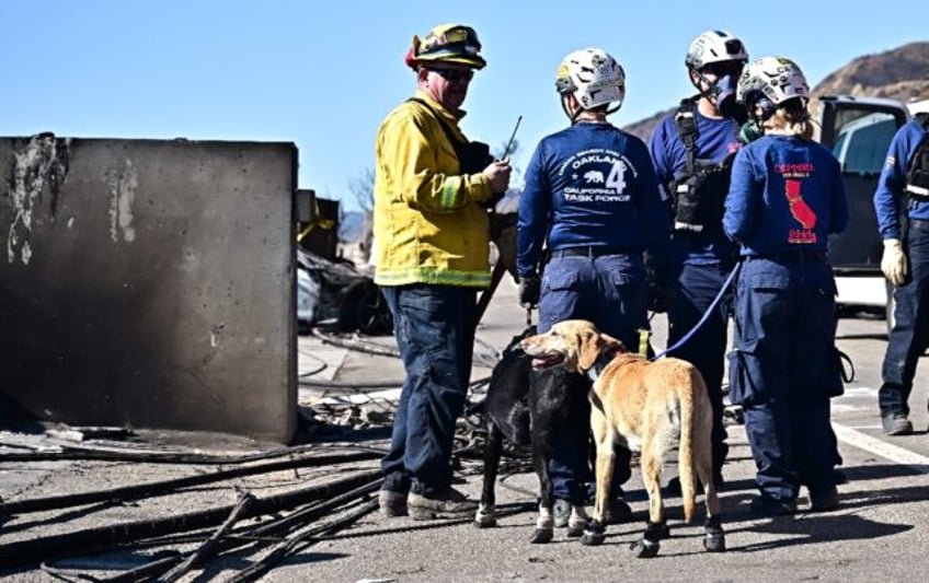 Search teams are using cadaver dogs as they look for the dozens of people still listed as