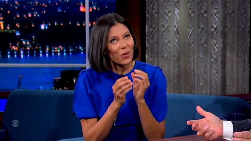 Alex Wagner speaks on Colbert's show