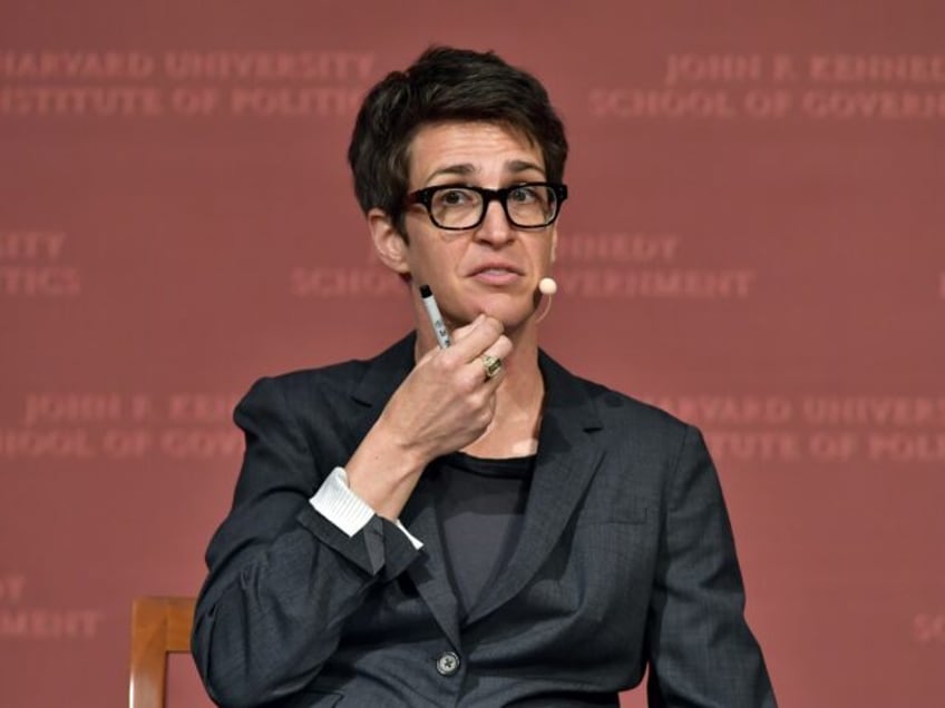 CAMBRIDGE, MA - OCTOBER 16: Rachel Maddow speaks at the Harvard University John F. Kennedy