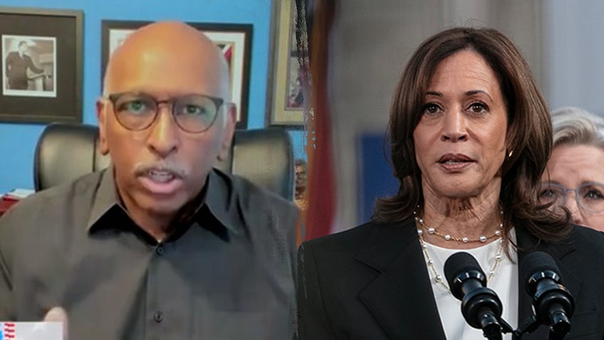 Michael Steele and Kamala Harris