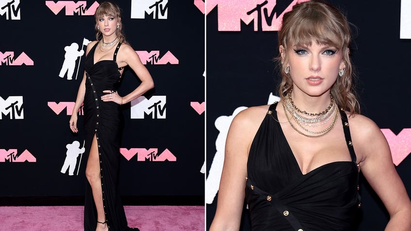 mtv vmas red carpet taylor swift selena gomez and shakira defy barely there trend at star studded show