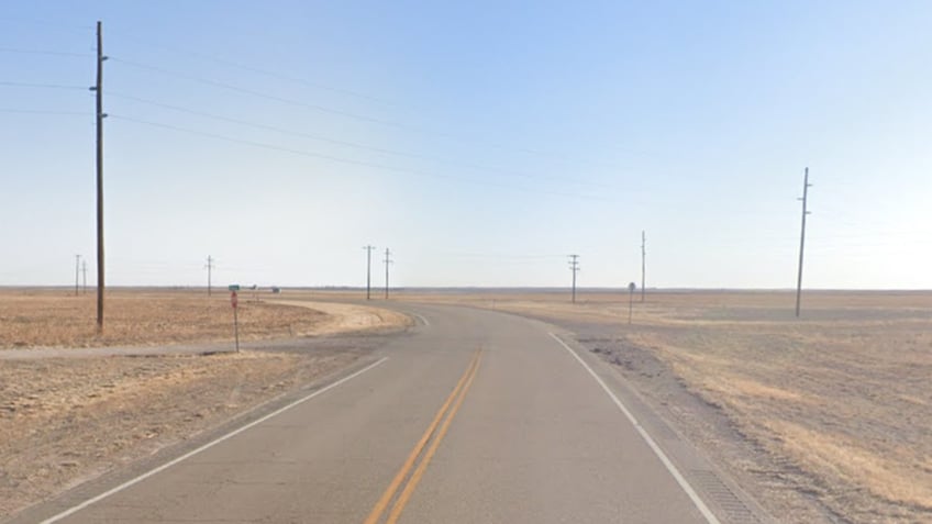 Remote road in Oklahoma