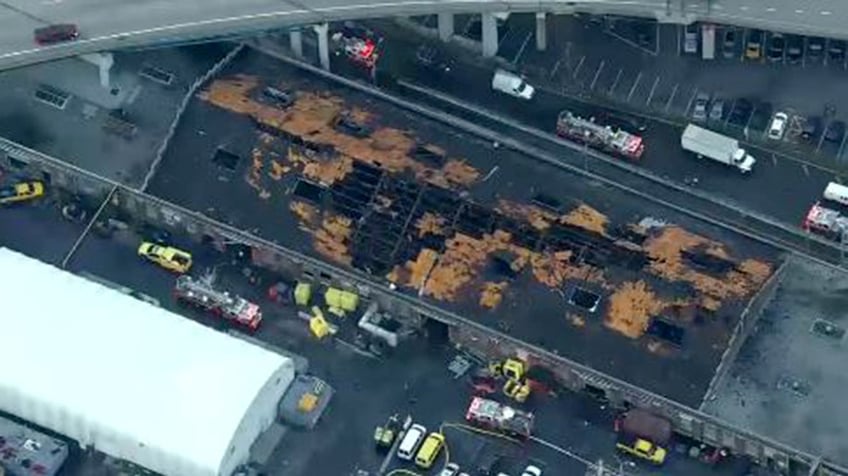 multiple firefighters injured battling colossal nyc warehouse fire